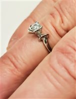 Anello Vidali Gioielli Donna in Oro bianco Zircone ANOR-10-34 - ANOR-10-34